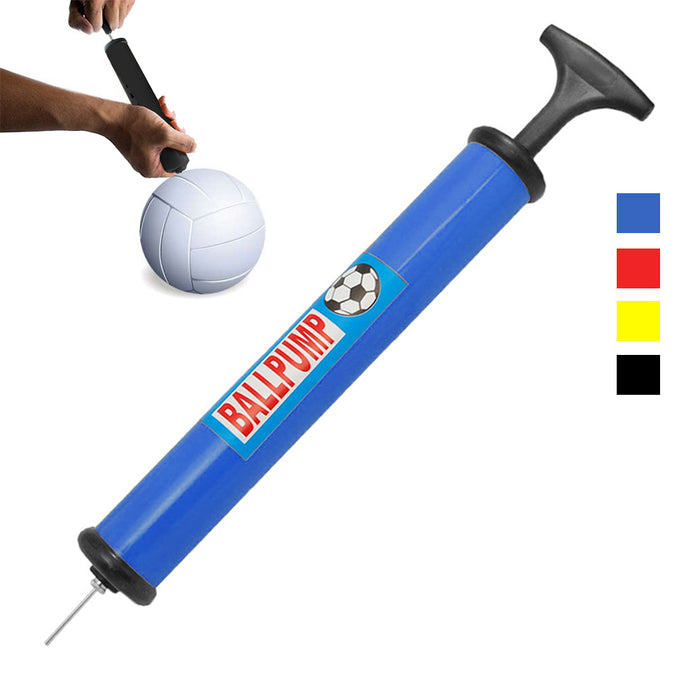 9 Hand Air Pumps Inflate Sports Ball Basket Soccer Football W/ Needle Volleyball