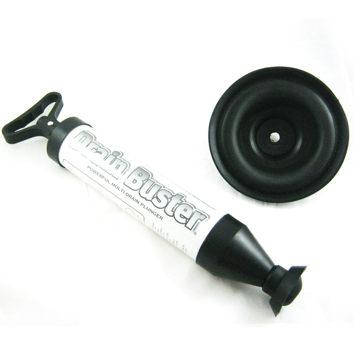 New Drain Buster Plunger two heads Clears Tough Clogs Toilet Sink Drains Sinks