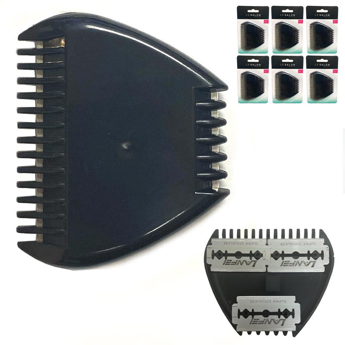 6 Hair Trimmer Razor Blades Trimming Face Hair Tool Sideburns Grooming Groom New