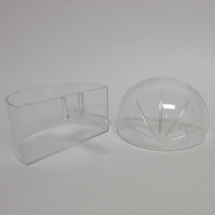 12 Pc Universal Bird Cage Seed Water Food Feeder Clear Heavy Duty Plastic Cups