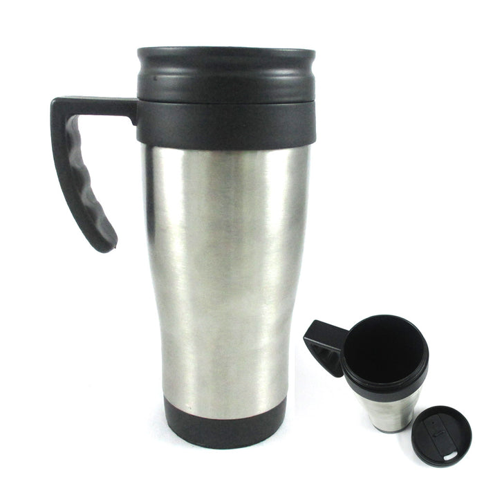 Stainless Steel Insulated Double Wall Travel Coffee Tea Mug Cup 14 Oz Thermo New