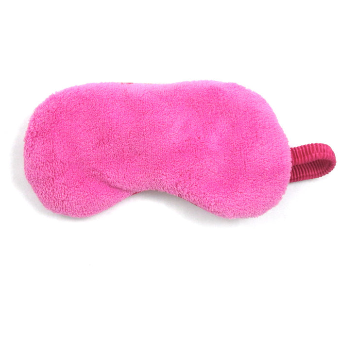 Plush Sleep Eye Mask Silk Travel Shades Blindfold Pink Sleeping Cover Eyeshades