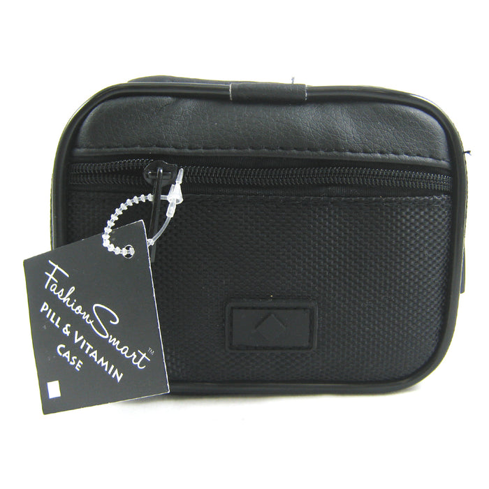 7 Day Sorter Pill Vitamin Medicine Weekly Travel Organizer Box In Zippered Case