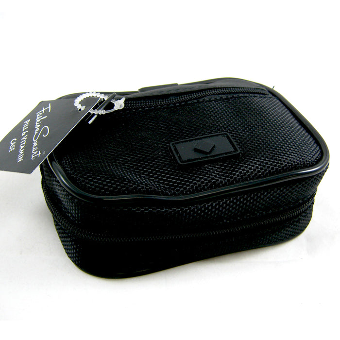 7 Day Sorter Pill Vitamin Medicine Weekly Travel Organizer Box In Zippered Case