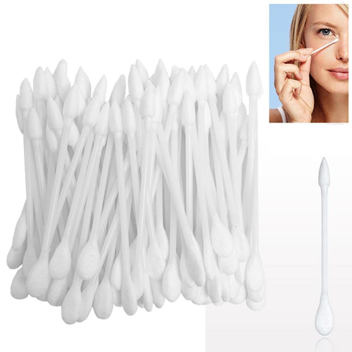 160 Cotton Swab Double Head Swabs Pointed Tips Makeup Cosmetic Nail Applicator