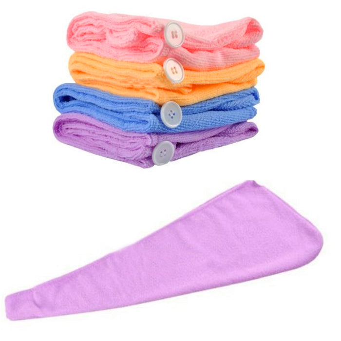 Rapid Fast Drying Microfiber Hair Wrap Towel Bath Spa Cap Turban Twist Shower