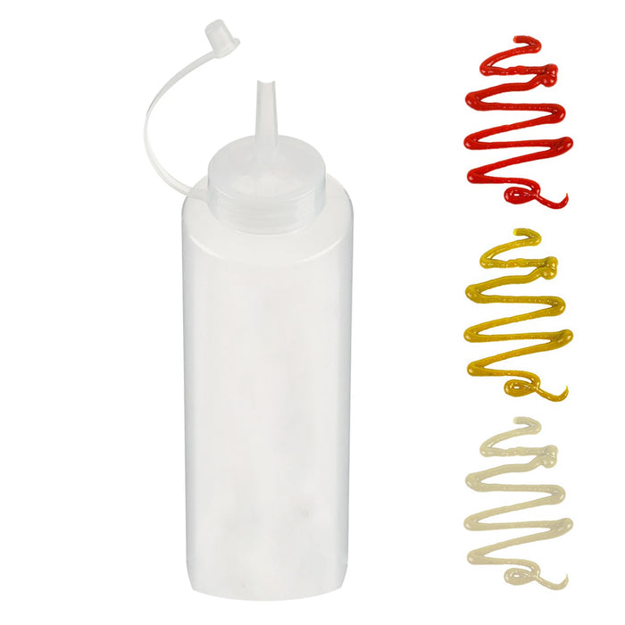Squeeze Bottle Wide Mouth Caps Measurements 28 oz Squirt Condiment Ketchup Sauce