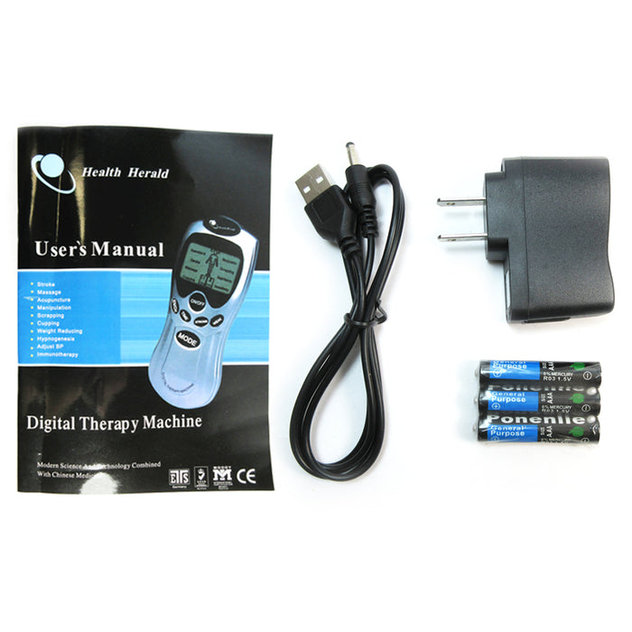 Muscle Stimulator TENS Machine Electrode Pads Massager Pain Relief Therapy NEW