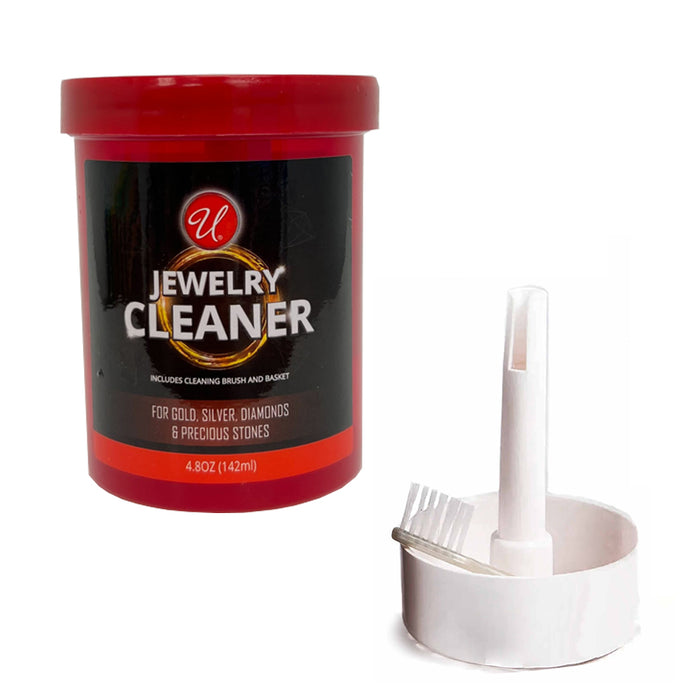 Jewelry Cleaner Solution Safely Clean All Jewelry Gold Silver Diamonds Stones !!