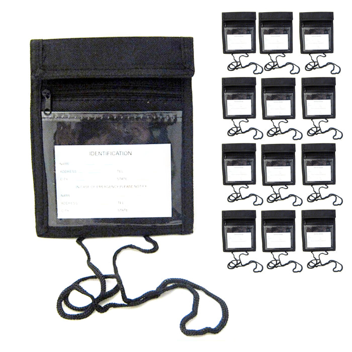 12X Travel Passport Holder Neck Pouch Documents Holder Hidden Wallet Wholesale