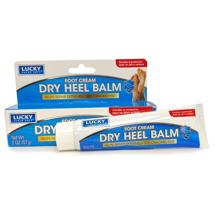 Lucky Super Soft Dry Heel Balm Foot Cream 2oz Soften Extremely Dry Cracked Feet