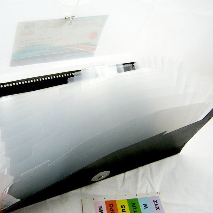 2Pc Expanding Document File Accordion Organizer 13 Pocket School Coupon Folder !
