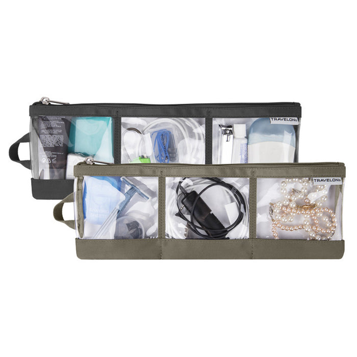 2PC Portable Electronic Accessories Organizer Bag Travel Water Resistant Storage