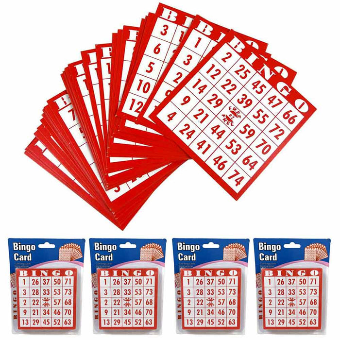 140 Bingo Game Cards Reusable Sheets Unique Numbers Fun Bingo Night Paper Board