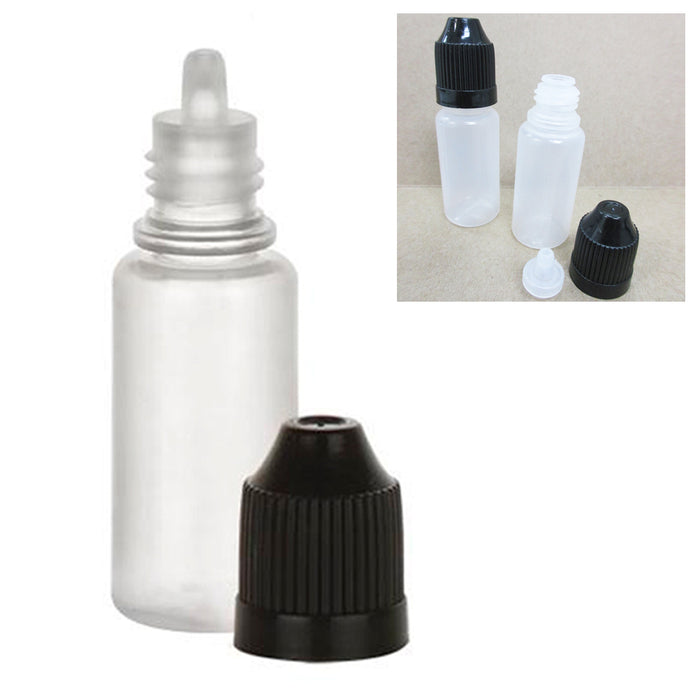 40 Pc 10ml  Empty Dropper Bottles Squeeze Eye Juice Liquid Bottle Plastic