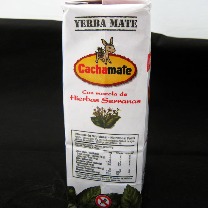 Yerba Mate Cachamate 500 g Argentina Green Tea Loose Bag Blend 1.1 Lb Herbal New