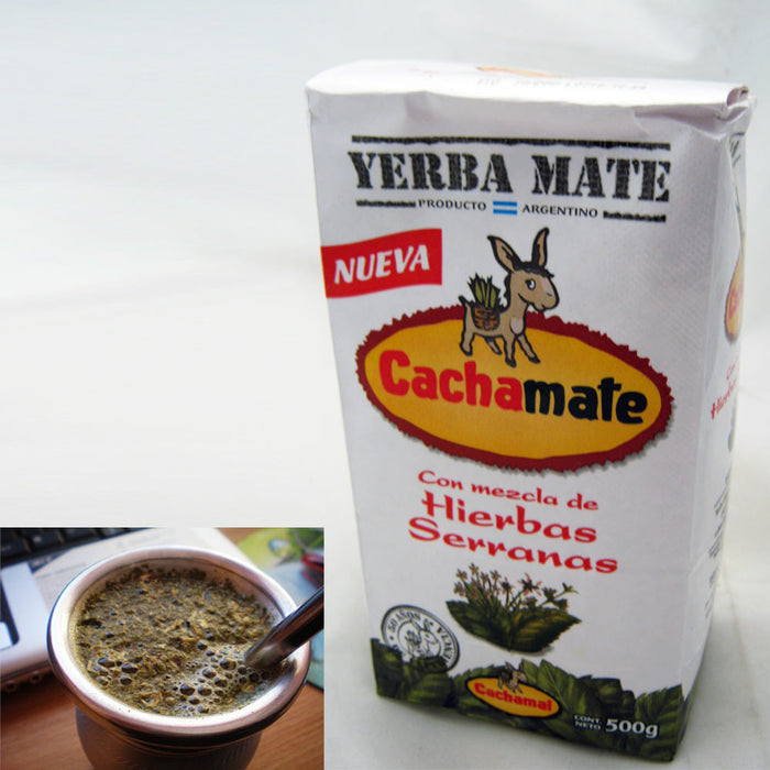 Yerba Mate Cachamate 500 g Argentina Green Tea Loose Bag Blend 1.1 Lb Herbal New