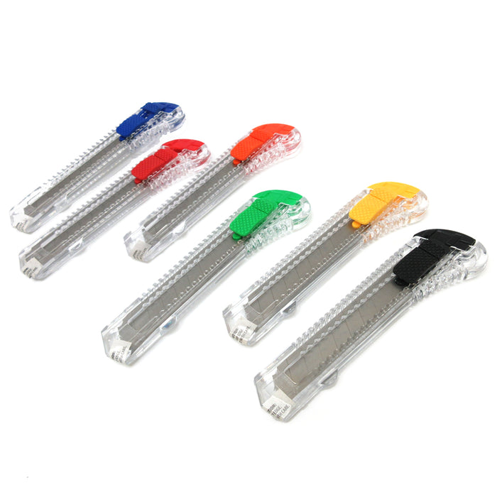 Lot Of 120 Retractable Utility Knife Box Cutter Snap Off Razor Sharp Blade Tool