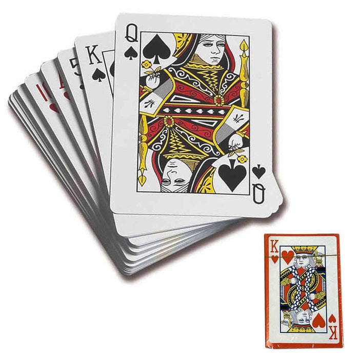 Playing Cards Domino Game Set Wooden Box Traditional Classic Family Play Games