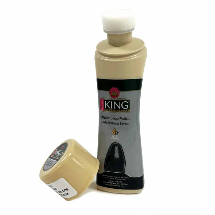 Black Liquid Shoe Polish Sponge Instant Shine Leather Boots Sponge Top 2.5oz
