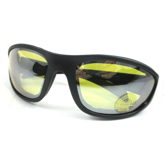 2 Pair Polarized Cycling Sunglasses Goggles Eyewear Glasses Uv400 Clear / Yellow