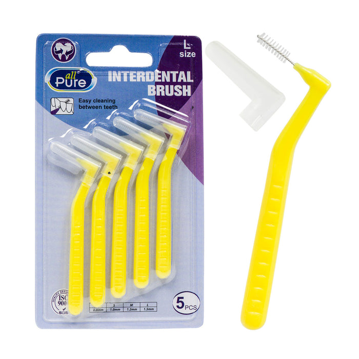 60 Pc Angled Interdental Brushes Dental Brush Picks Oral Care Hygiene Toothpicks