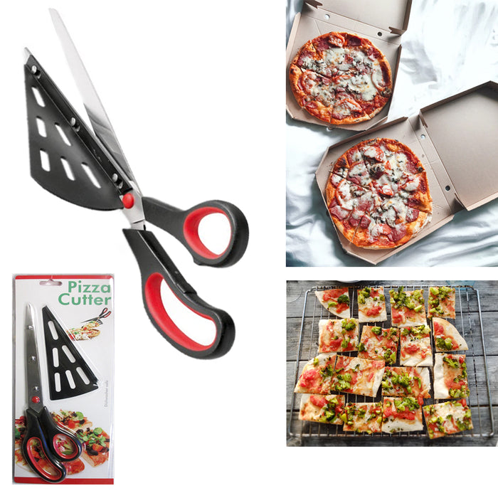 Premium Pizza Cutter Stainless Steel Scissors Slicer Sharp Blade Kitchen Utensil