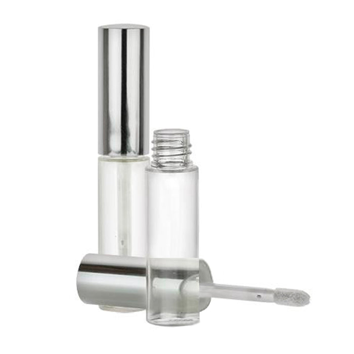 10 Plastic PET Clear Lip Gloss Bottles 8ML Balm Container Stopper Not Included