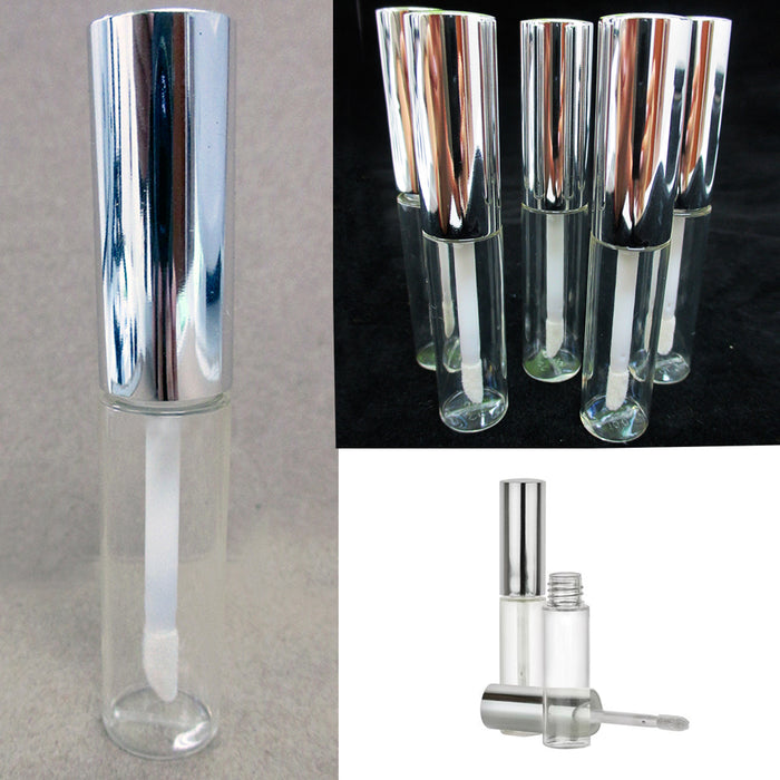 10 Plastic PET Clear Lip Gloss Bottles 8ML Balm Container Stopper Not Included