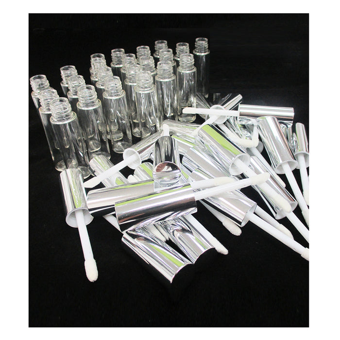 20 Empty PET Clear Lip Gloss Bottle 8ML Tube Balm Container Stopper Not Included