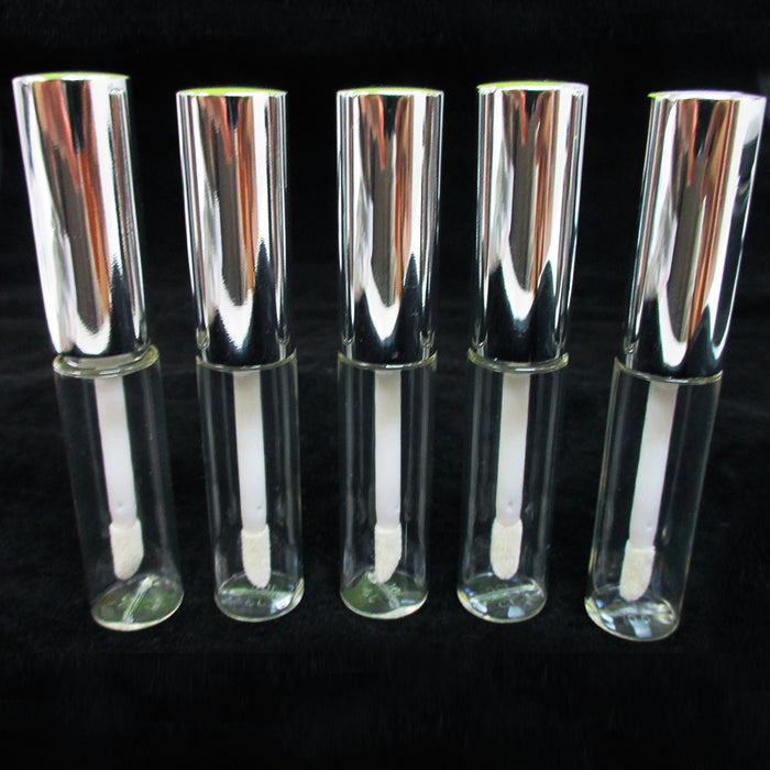 50 Plastic PET Clear Lip Gloss Bottles 8ML Tube Container Stoppers Not Included