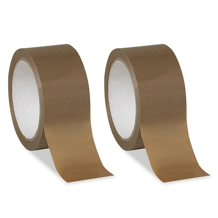 2 Rolls Brown Duct Tape 1.89" by 60 Yards Sticky Packing Adhesive Seal Packaging