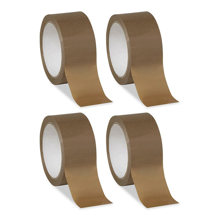 4 Rolls Brown Duct Tape 1.89" by 60 Yards Sticky Packing Adhesive Seal Packaging
