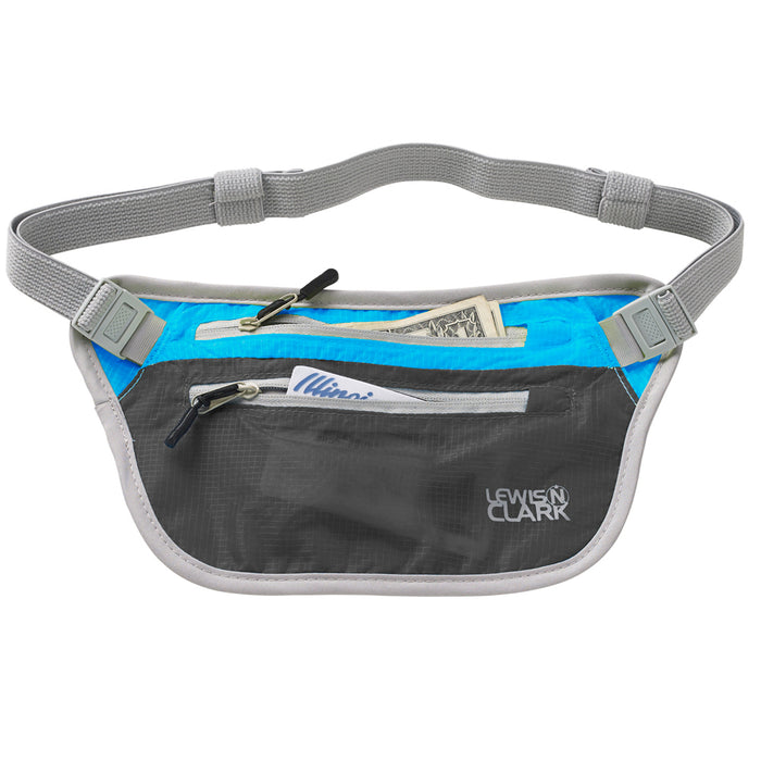Travel Money Belt Ultra Light Waist Stash Passport Id Holder Lewis N Clark Nylon