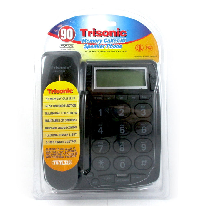 Large Number Phone Speaker Telephone Line Big Button Caller ID Display Office !