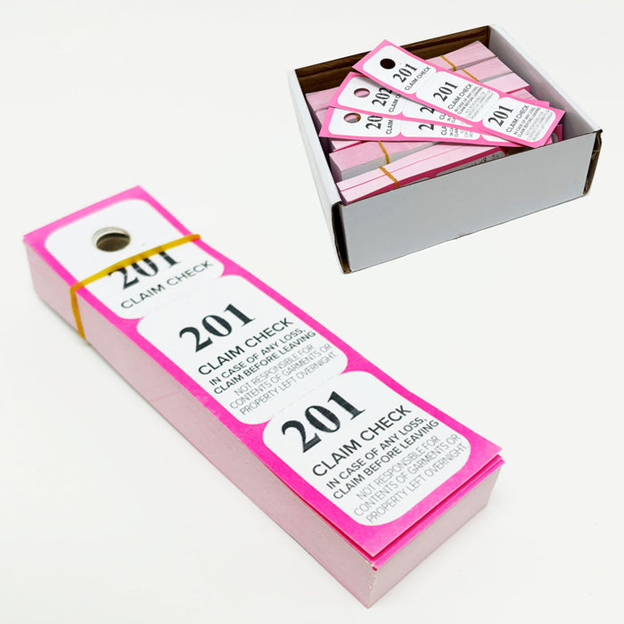 500 Coat Room Tickets 3 Part Paper Triplicate Checks Numbers Tags Hanger Cards
