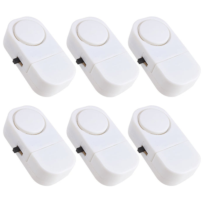 Pack of 6 Personal Security Window Door Alarm Bell Wireless Sensor Burglar Alarm