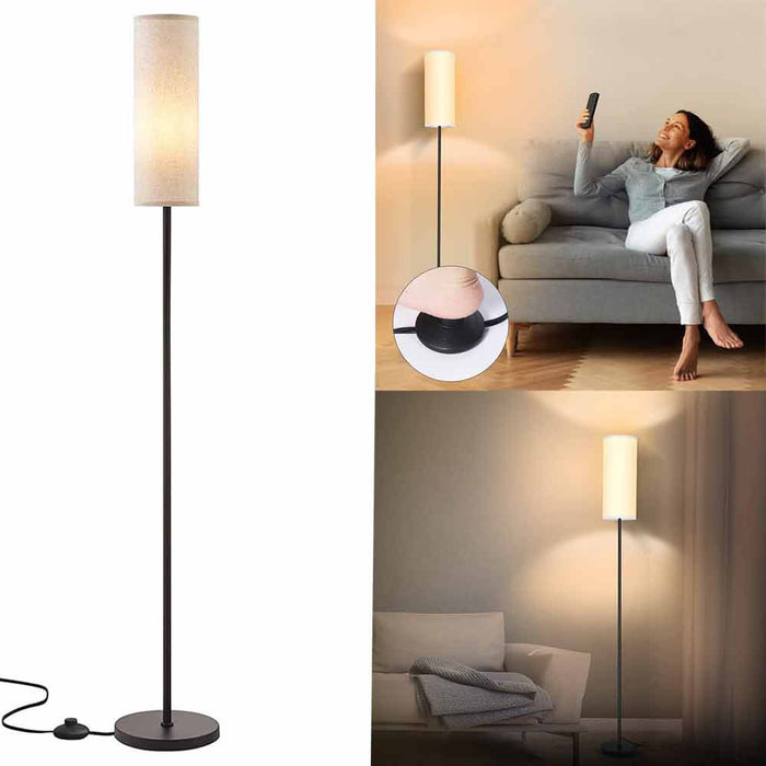 Dimmable Floor Stand Lamp With Remote Control Foot Pedal Switch Modern Lamp 64"