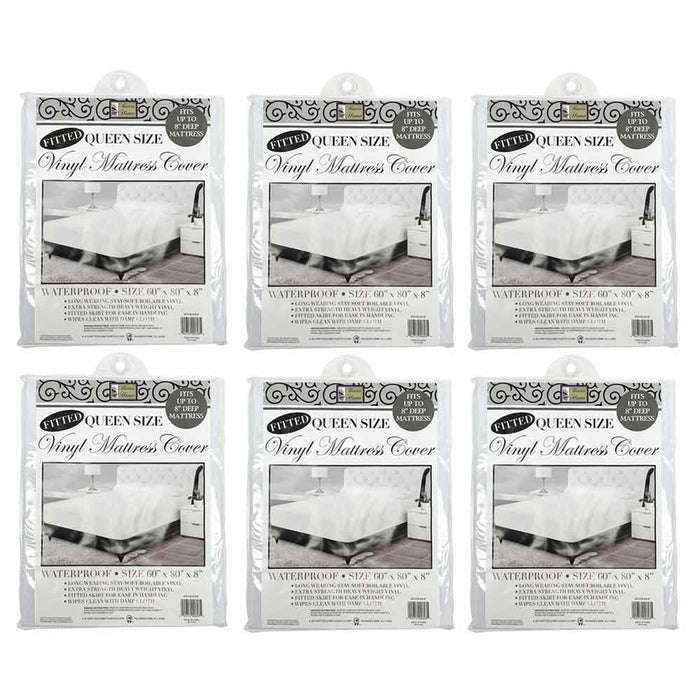 6 Premium Queen Size Mattress Soft Protect Waterproof Fitted Bed Cover Anti Dust