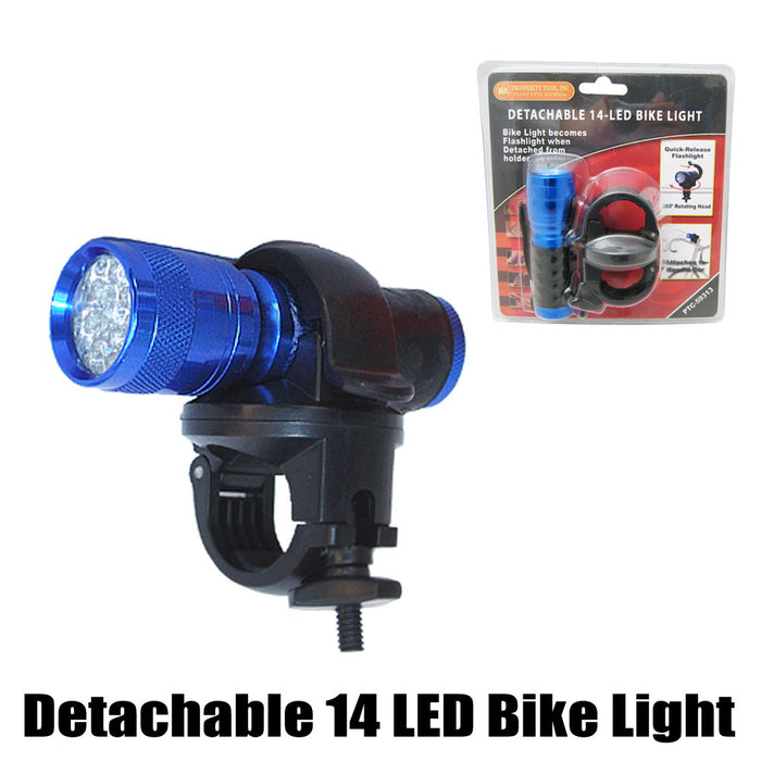 Bike Headlight Cycle Bicycle 14 Led Front Flashlight Safety Camping Lamp Grip !
