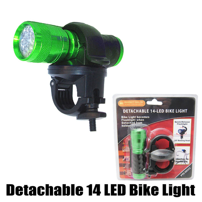 Bike Headlight Cycle Bicycle 14 Led Front Flashlight Safety Camping Lamp Grip !