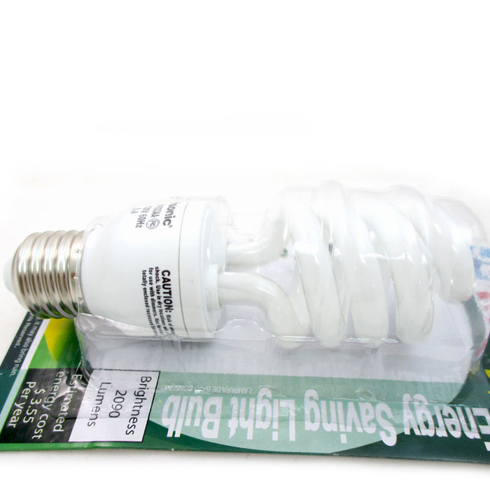4 Pc 150 W CFL Fluorescent Light Bulbs Compact 33 Watts Soft White Energy New