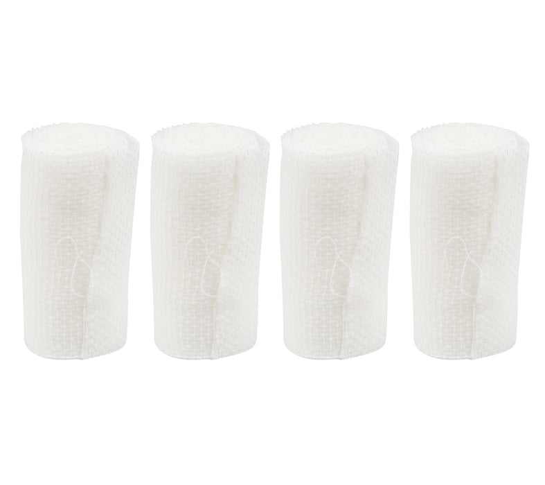 4 Packs Gauze Bandage Roll Rolled Self Cling Medical Wrap Rolls Pads 2"WX162"L