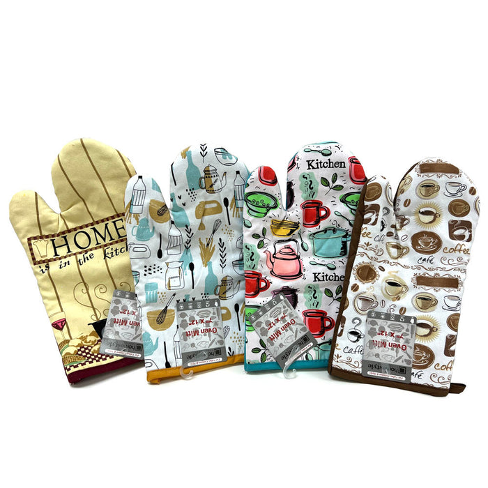 2 Pack Oven Mitts Gloves Pot Holders Cooking Grilling Baking Kitchen BBQ Quilted