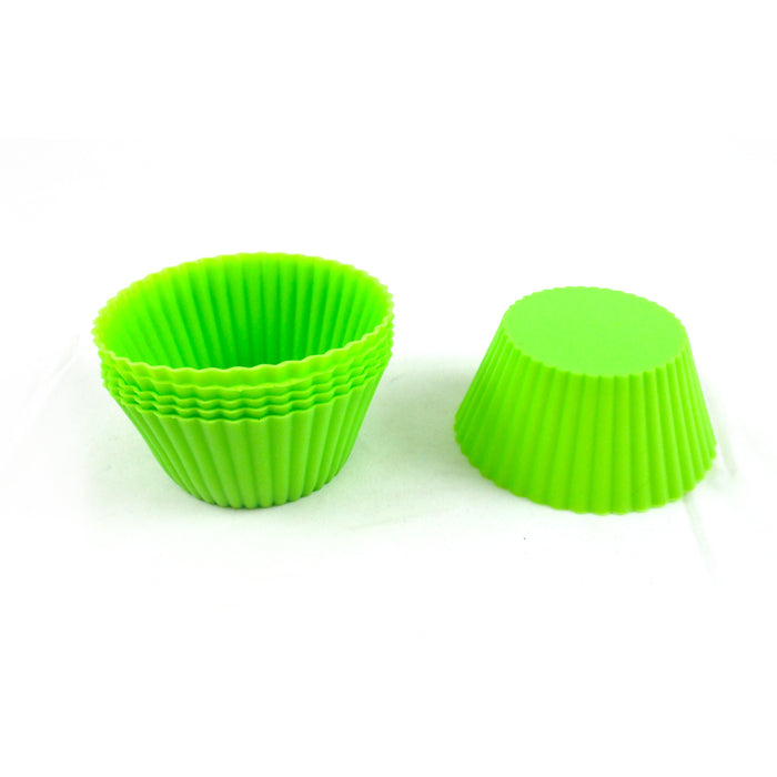 24 pcs Silicone Cake Muffin Chocolate Cupcake Liner Baking Cup Cookie Mold Color