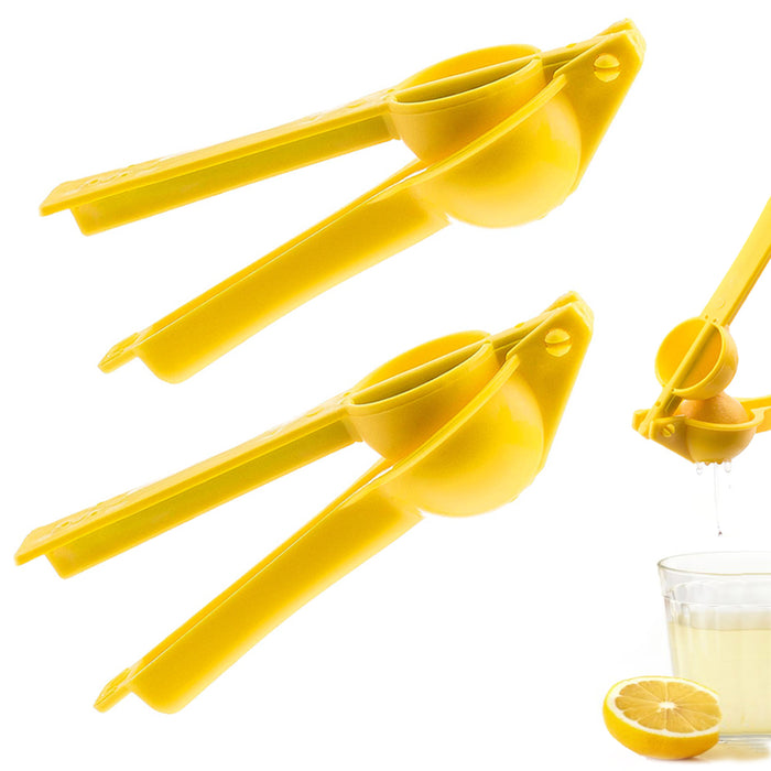 2Pc LEMON LIME SQUEEZER JUICER SOLID PLASTIC JUICER MANUAL HAND PRESS FRUIT 8"
