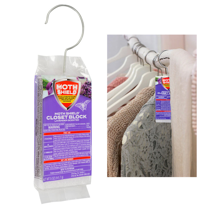 12 Lavender Scent Moth Block Kill Closet Clothes Carpet Beetles Eggs Larvae 60oz