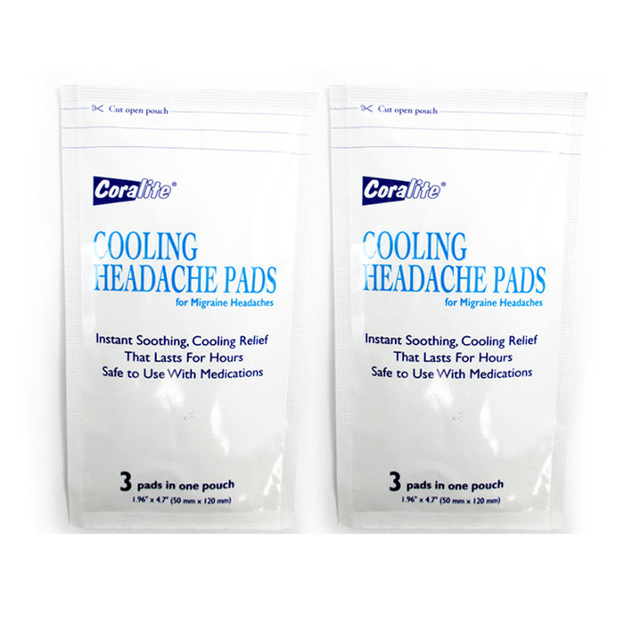 6PC Cooling Migraine Patch Headache Pads Soothing Pain Relieving Therapy Relief