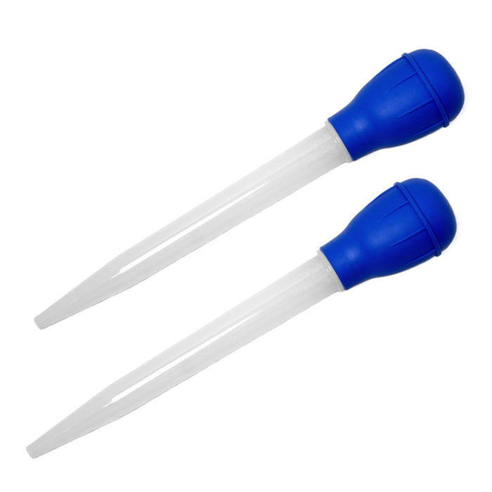 2 Pack Nylon Heat Resistant Turkey Baster Rubber Bulb Kitchen Cooking Utensils