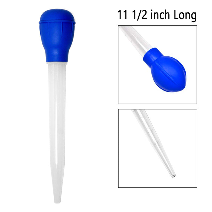 2 Pack Nylon Heat Resistant Turkey Baster Rubber Bulb Kitchen Cooking Utensils